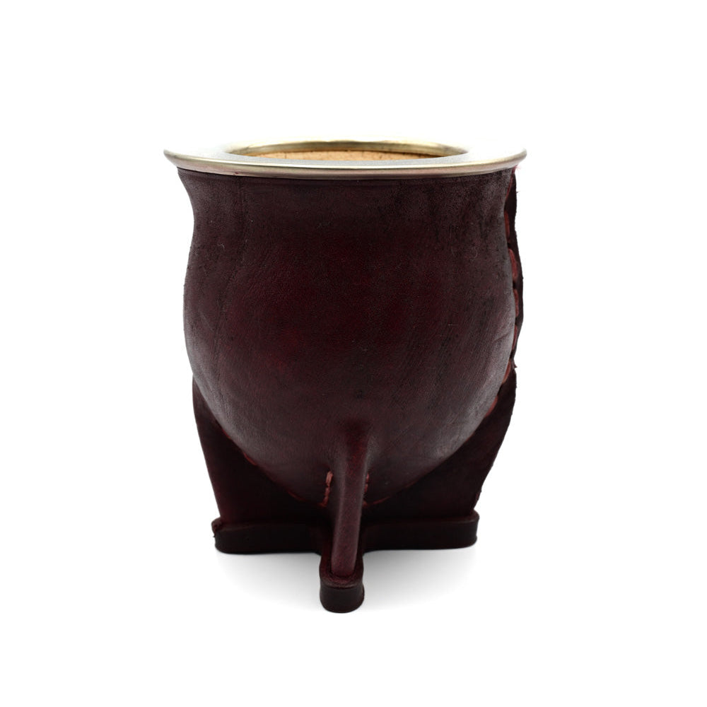 Mate Camionero - Calebasse large en Cuir et Alpaga