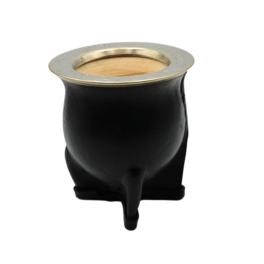 Mate Camionero - Calebasse large en Cuir et Alpaga